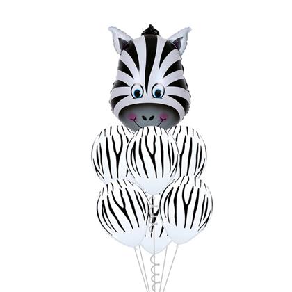 Obrázek z Veselé balónky 7 ks - zebra