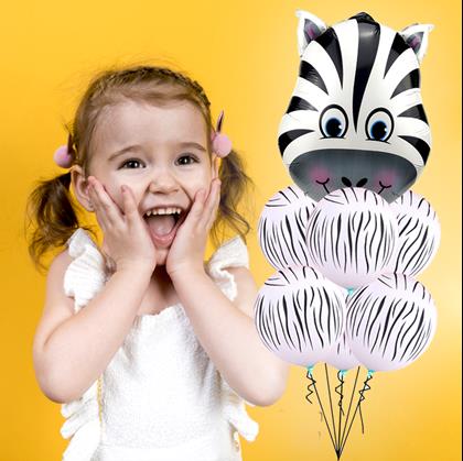 Obrázek z Veselé balónky 7 ks - zebra