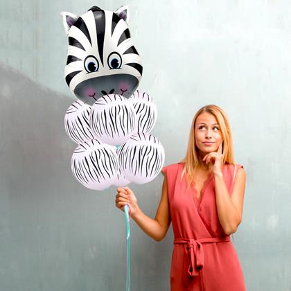 Obrázek z Veselé balónky 7 ks - zebra