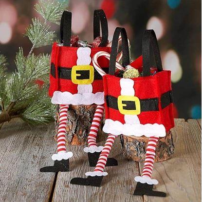 Obrázek Vánoční dekorativní dárková taška - Santa
