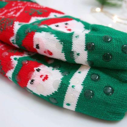 Obrázek z Vánoční hřejivé ponožky s kožíškem - Santa Claus