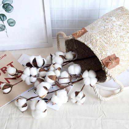 Obrázek z Umělá větvička bavlníku 50 cm