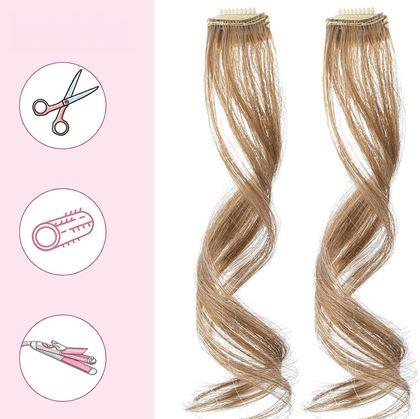 Obrázek z Příčesek do vlasů na klipu melír - tmavá blond