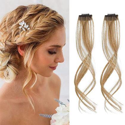Obrázek z Příčesek do vlasů na klipu melír - tmavá blond