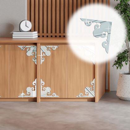 Obrázek z 4 ks Zrcadlové nálepky - ornamenty