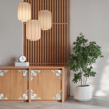 Obrázek z 4 ks Zrcadlové nálepky - ornamenty