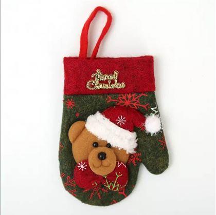 Obrázek z Vánoční pouzdro na příbory chňapka - medvídek