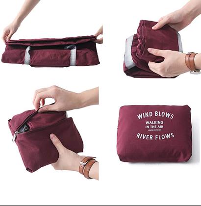 Obrázek z Skládací cestovní taška - vínová