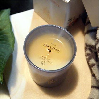 Obrázek z Svíčka se skrytou zprávou - You are amazing