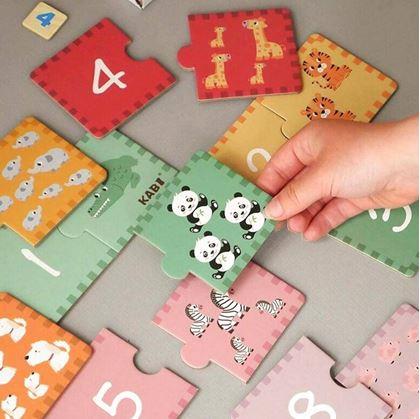 Obrázek z Vzdělávací puzzle - počítání 20 dílků