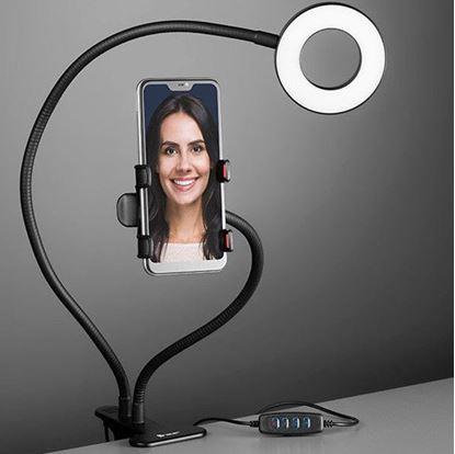 Obrázek Selfie držák na telefon s LED přisvícením