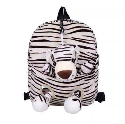 Obrázek z Dětský batůžek s vyjímatelným plyšákem - tygr