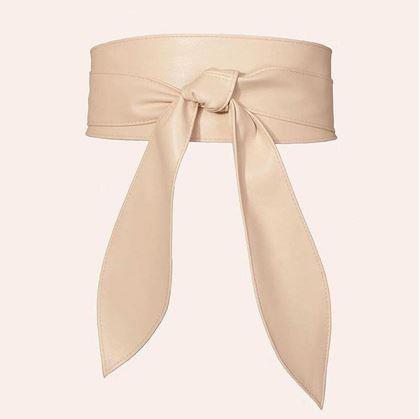 Obrázek z Dámský ozdobný pásek - krémový