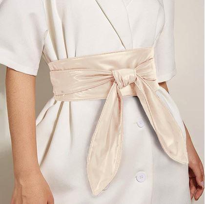 Obrázek z Dámský ozdobný pásek - krémový