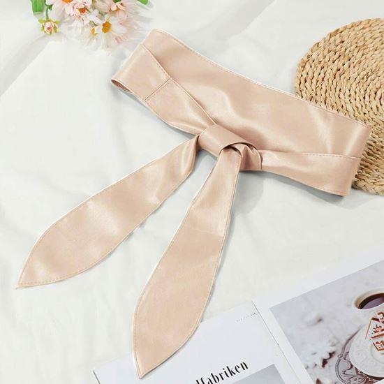 Obrázek z Dámský ozdobný pásek - krémový