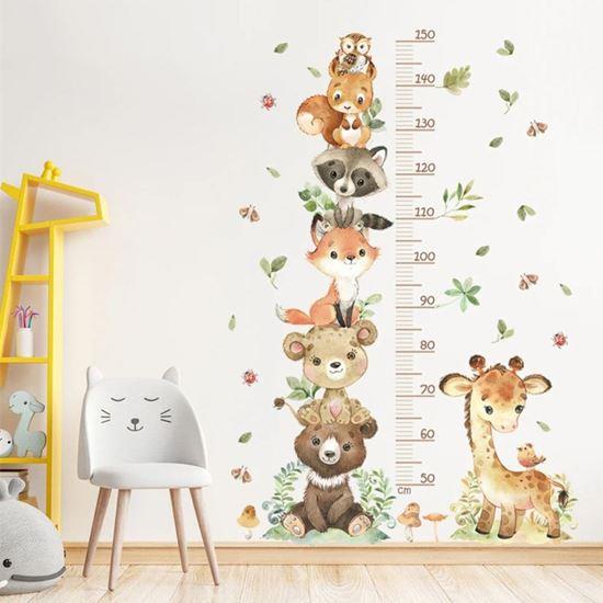 Obrázek z Dětský nalepovací metr na zeď - zvířátka