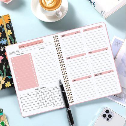 Obrázek z Nedatovaný motivační diář - růžový