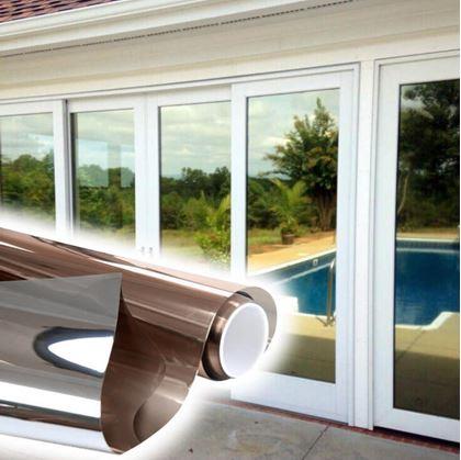 Obrázek z Zrcadlová fólie na okna 200 cm - rose gold