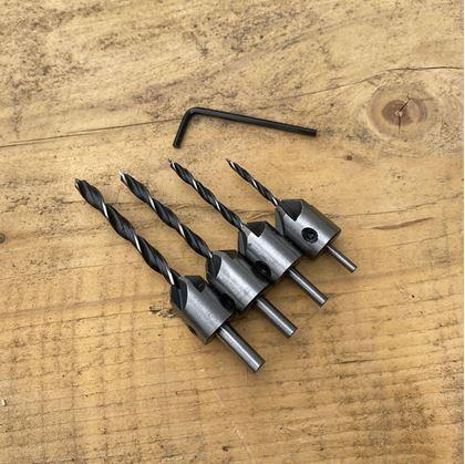Obrázek z Sada vrtáků se záhlubníkem 4 ks