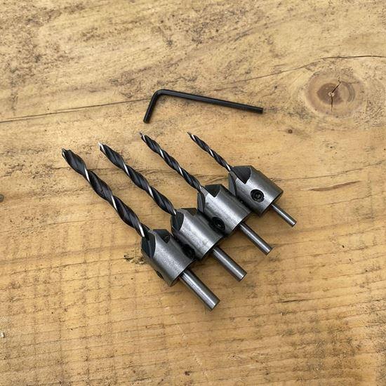 Obrázek z Sada vrtáků se záhlubníkem 4 ks