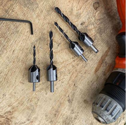 Obrázek z Sada vrtáků se záhlubníkem 4 ks