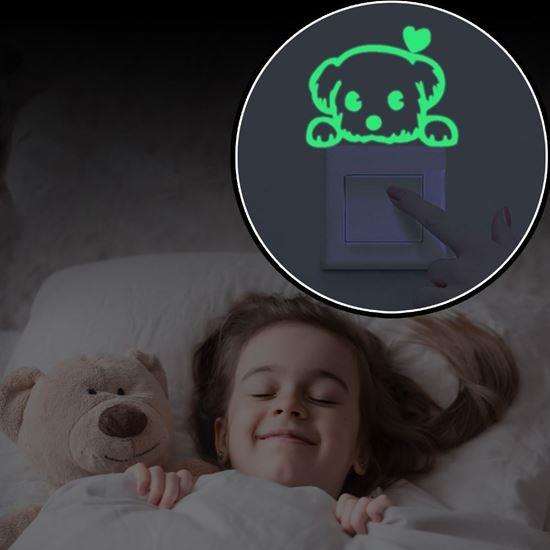 Obrázek z Svítící nálepky nad vypínač - pejsek