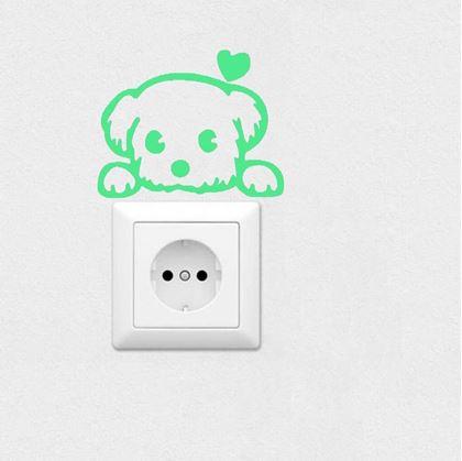 Obrázek z Svítící nálepky nad vypínač - pejsek