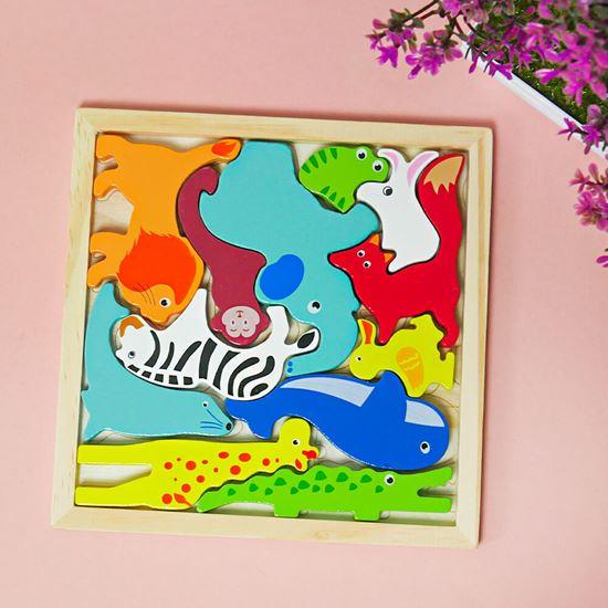 Obrázek z Dřevěné puzzle - zvířátka
