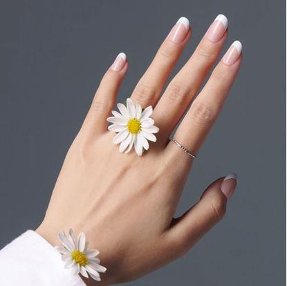 Obrázek Elegantní samolepky na nehty - francouzská manikúra