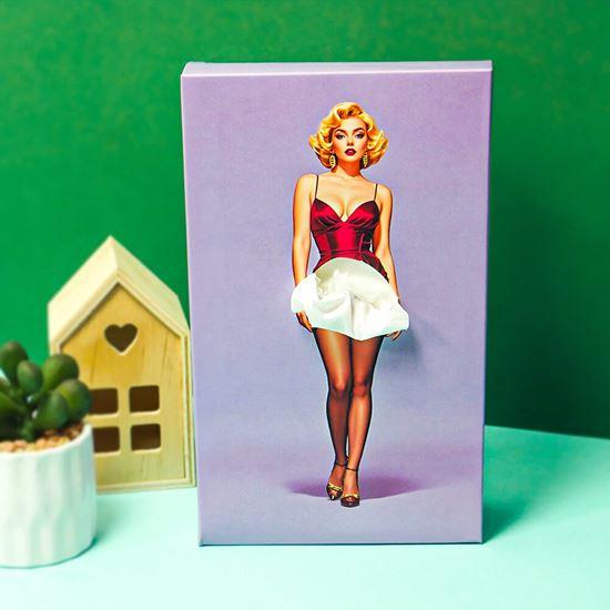 Obrázek z Papírové kapesníky v krabičce - dáma v šatech