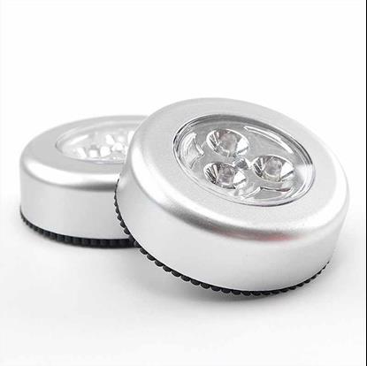 Obrázek Samolepící lampička 3 LED stříbrná