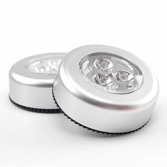 Obrázek z Samolepící lampička 3 LED stříbrná