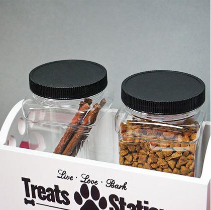 Obrázek z Zásobník se 2 nádobami na psí pamlsky