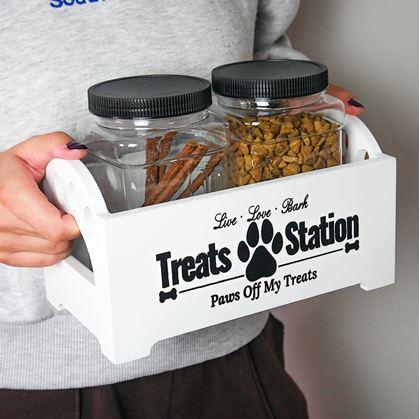 Obrázek z Zásobník se 2 nádobami na psí pamlsky