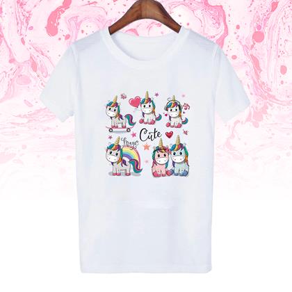 Obrázek z Nažehlovací obrázky na oblečení - jednorožci