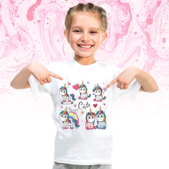 Obrázek z Nažehlovací obrázky na oblečení - jednorožci