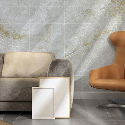 Obrázek z PVC samolepicí podlahové čtverce 30x30 cm - krémový mramor