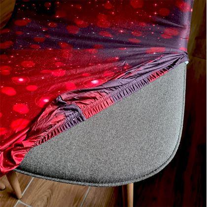 Obrázek z Potah na židli s vánočním motivem - červená vánoční elegance