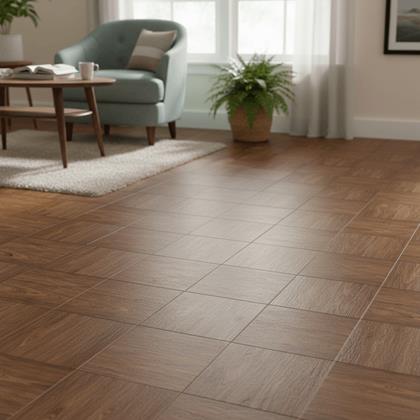 Obrázek z PVC samolepicí podlahové čtverce 30x30 cm - dřevo