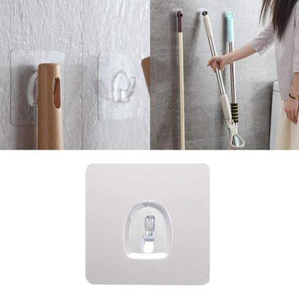 Obrázek z 10 ks přilnavých háčků bez vrtání 