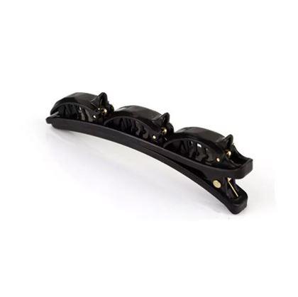 Obrázek z Klip do vlasů se sponkami - černý