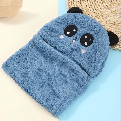 Obrázek z Čepice medvídek s ušima - modrá