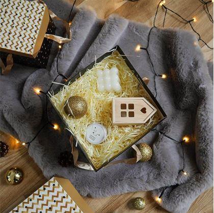 Obrázek z Dárková krabička 22 cm - hvězdy