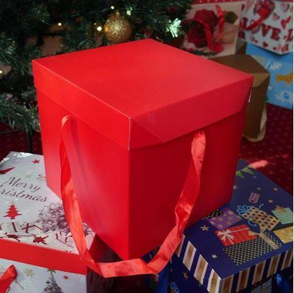 Obrázek z Dárková krabička 22 cm - červená