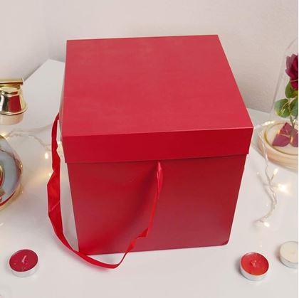 Obrázek z Dárková krabička 22 cm - červená