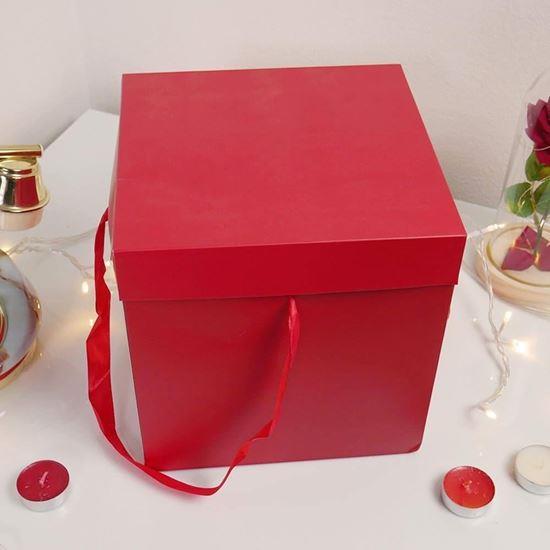 Obrázek z Dárková krabička 22 cm - červená