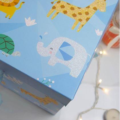 Obrázek z Dárková krabička 22 cm - safari