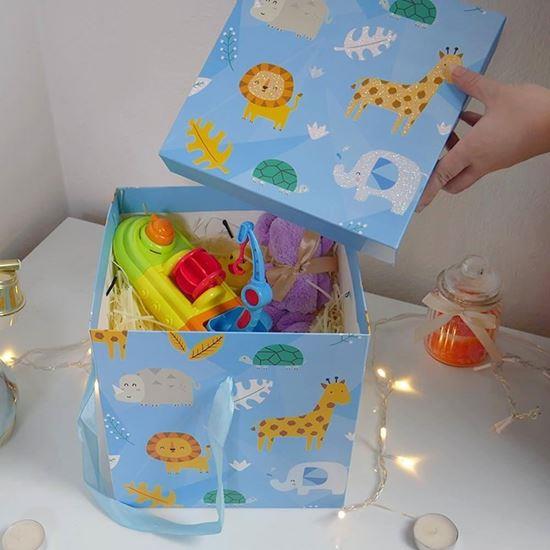 Obrázek z Dárková krabička 22 cm - safari