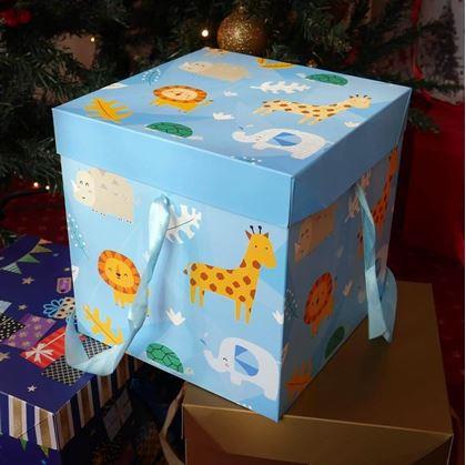 Obrázek z Dárková krabička 22 cm - safari