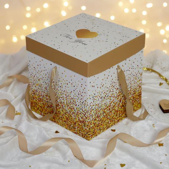 Obrázek z Dárková krabička 22 cm - třpytky